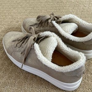 Jslides fur lined sneakers